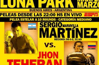 ¿A qué hora pelea Sergio Maravilla Martínez vs. Jhon Teherán hoy ...