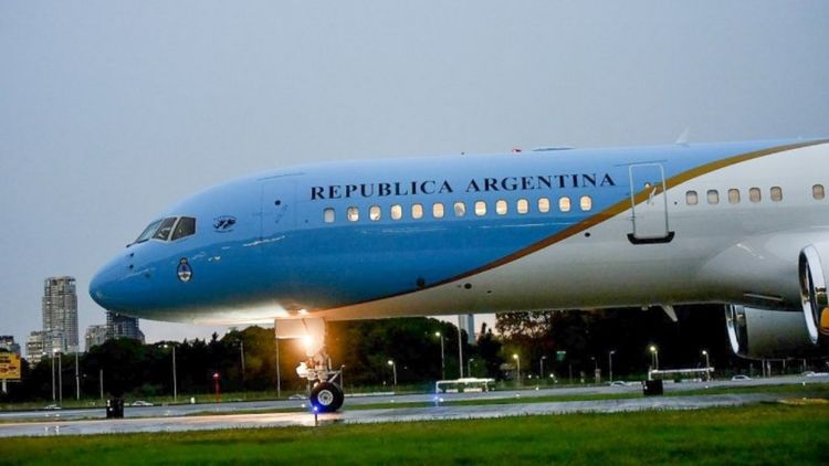 Aterrizaje nuevo avion presidencial